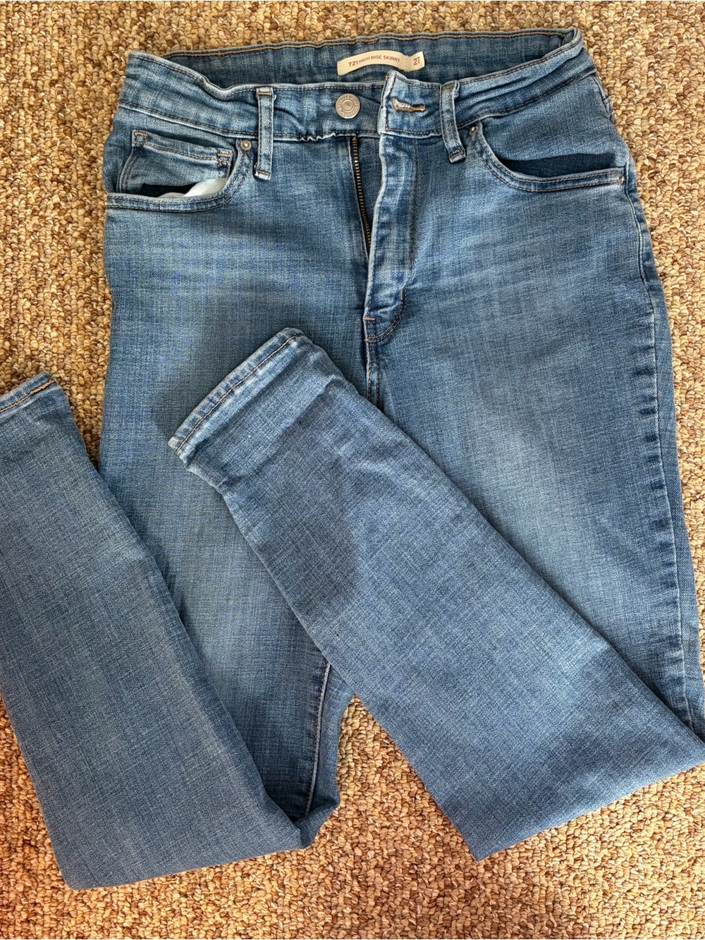 Levi's Women's Skinny Jeans in Light Blue Wash